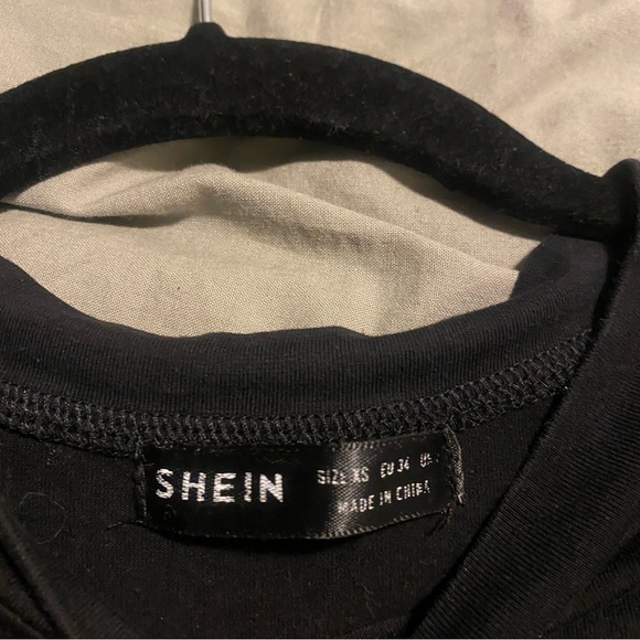 XS Black SHEIN Rhinestone “Cosmic” t-shirt - Picture 3 of 3